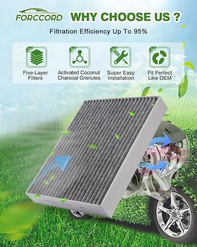 Cabin Air Filter and Engine Air Filter Fits for 2018-2024 Jeep Wrangler 2.0L/3.6L, 2020-2023 Gladiator 3.6L 68301863AA 68257030AA (NOT 3.0L / 6.4L/ DIESEL!!)(NOT 4-door Rubicon) in Kuwait