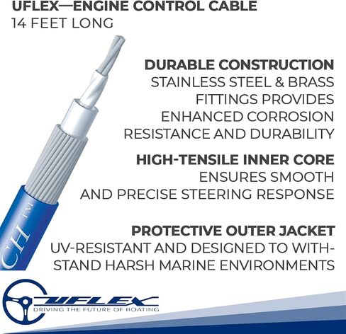 Uflex MACH36X20 Mach36 Mercury/Mercruiser/Mariner/Volvo Control Cable, 20' in Saudi Arabia