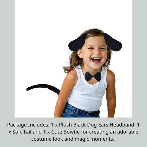 Kirei Sui Kids Puppy Dog Headband Bowtie Tail 3pcs زي in Kuwait