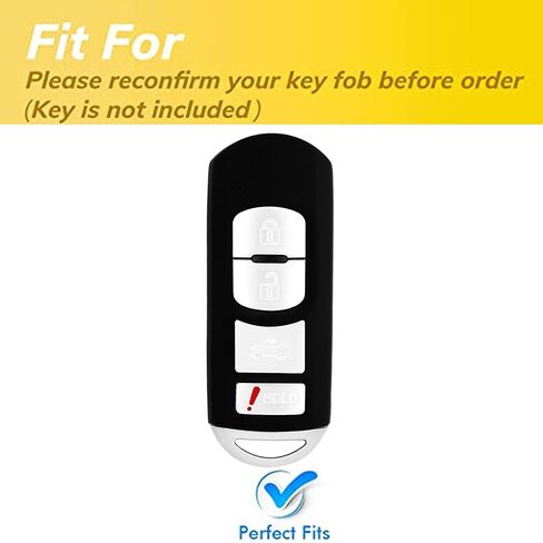 Pink for Mazda Key Fob Cover with Keychain Fits for Mazda 3 6 8 Miata MX-5 CX-3 CX-5 CX-7 CX-9 Smart Key (3-Button) in Kuwait