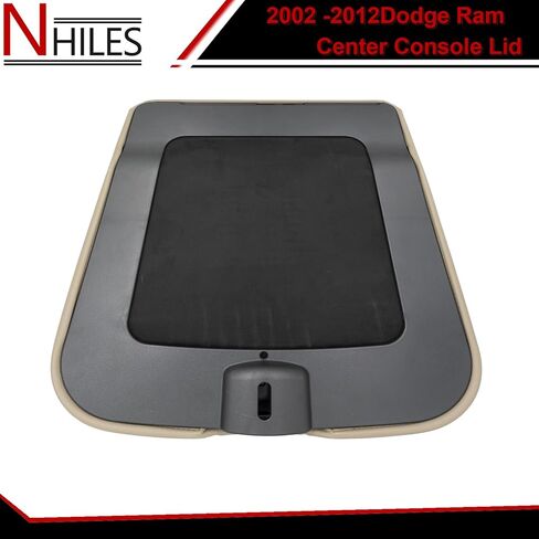Center Console Lid Compatible with 2002 2003 2004 2005 2006 2007 2008 2009 2010 2011 2012 Dodge Ram Armrest Bin Cover Replacement Part # WP051DVAA 1QA10BD3AA in Kuwait