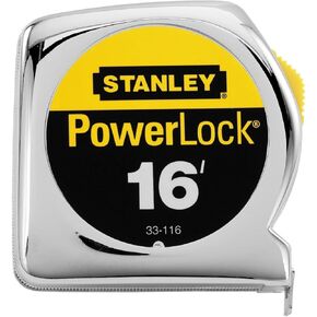 أدوات ستانلي اليدوية 33-116 3/4 بوصة × 16 بوصة شريط قياس PowerLock® الاحترافي