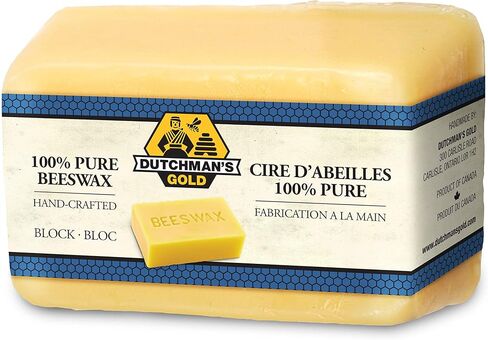 Dutchman’s Gold Canadian Yellow Beeswax Block (454g or 1oz Pack of 12) - Cosmetic-Grade Natural Beeswax for Candle Making, Soap, Crafts, Beauty - Pure Beeswax Bars - Safe and Easy to Melt in Kuwait