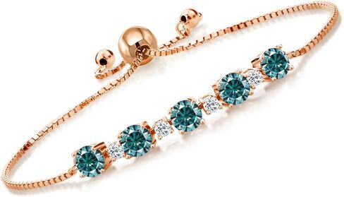 جوهرة الملك 5.34 قيراط جولة العقيق الأحمر الأبيض توباز 18 قيراط روز الذهب مطلي الفضة سوار التنس, معدن أحجار كريمة, العقيق توباز in Kuwait