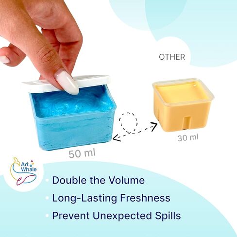 مجموعة ألوان جواش 42 لونًا، 50 مل، أكواب 1.7 أونصة سائلة مع أغطية في حقيبة حمل، مجموعة ألوان مائية للرسم على القماش والورق والخشب - لوازم فنية للبالغين والطلاب والأطفال in Kuwait