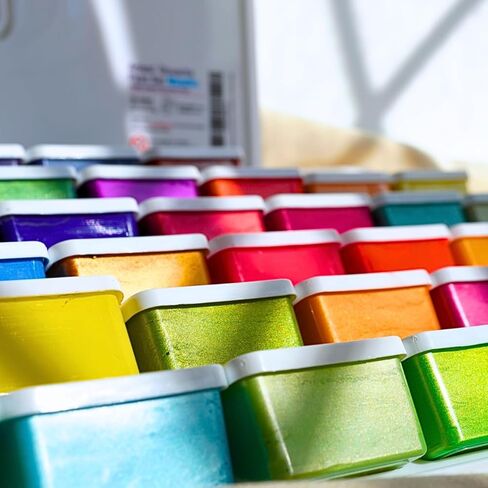 مجموعة ألوان جواش 42 لونًا، 50 مل، أكواب 1.7 أونصة سائلة مع أغطية في حقيبة حمل، مجموعة ألوان مائية للرسم على القماش والورق والخشب - لوازم فنية للبالغين والطلاب والأطفال in Kuwait