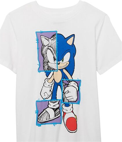 SEGA boys Sonic the Hedgehog 2 Pack Short Sleeve T-shirt Bundle T Shirt, Green/Navy, 4 5 US in Kuwait