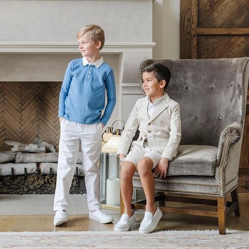 Hope & Henry Boys' Long Sleeve Rugby Polo Shirt in Kuwait