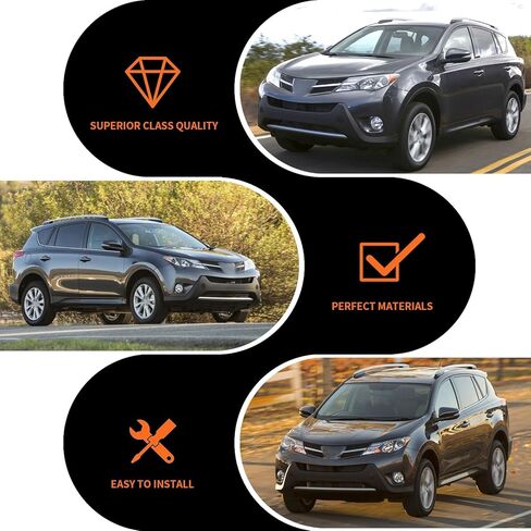 Right Passenger Side Mirror Assembly Compatible with RAV-Four 2013-2015 Textured Black Side Door Mirror with Power Adjustment Rearview Mirror Replace 87910-42B70 (3Pins Black) in Kuwait