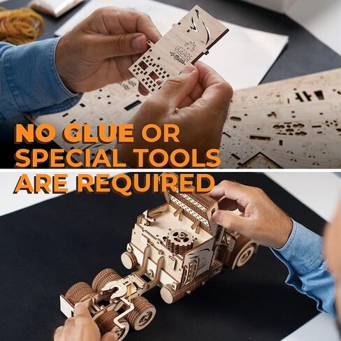 UGEARS Truck DIY Kit – Heavy Boy Truck Model Miniature Plywood DIY Model – Unique and Interesting Present Idea – VM-03 Truck Model with Driver Cabin – Ecological Wooden Model in Kuwait
