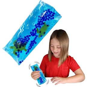 Wiggly Jiggly - Sea Turtle from Deluxebase. Large Super Squishy Water Snake Fidget Toy with sea Turtle Figures. Great Sensory Toy for Autism and ADHD