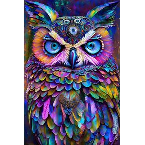 Ingooood Jigsaw Puzzle 1000 Pieces-Sneak Peek Series - Owl - Entertainment Toys for Adult Special Graduation or Birthday Gift Home Decor