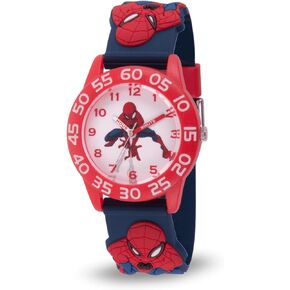 Marvel Spider-Man Kids' Plastic Time Teacher Analog Quartz 3D Strap Watch in Saudi Arabia