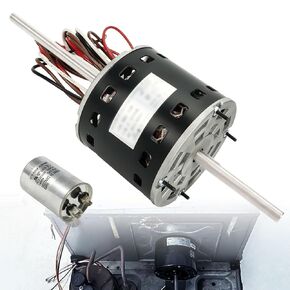 Condenser Fan Motor 115V 3.4A for Coleman 7184-0156 7184-0432 1468-306 1468-3069 7855MVA-A11U 8333 Series for Fasco D1092, 1/3HP 1675RPM 2-Speed
