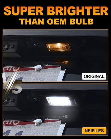 LED License Plate Lights for Chevy Corvette C4 C5 C6 Camaro Impala Monte Lumina SSR S10 Beretta Pontiac Grand Prix Firebird Buick Oldsmobile Models Tag Light in Kuwait