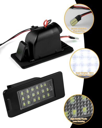 LED License Plate Lights for Chevy Corvette C4 C5 C6 Camaro Impala Monte Lumina SSR S10 Beretta Pontiac Grand Prix Firebird Buick Oldsmobile Models Tag Light in Kuwait