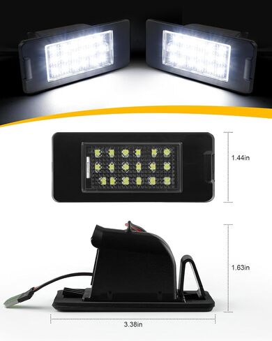 LED License Plate Lights for Chevy Corvette C4 C5 C6 Camaro Impala Monte Lumina SSR S10 Beretta Pontiac Grand Prix Firebird Buick Oldsmobile Models Tag Light in Kuwait