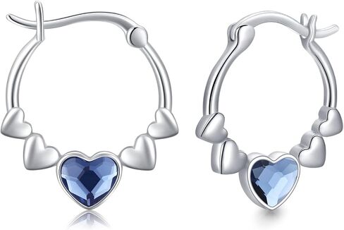 Mermaid Earrings 925 Sterling Silver Hypoallergenic Ocean Hoop Earrings Mermaid Jewelry Gifts for Women in Kuwait