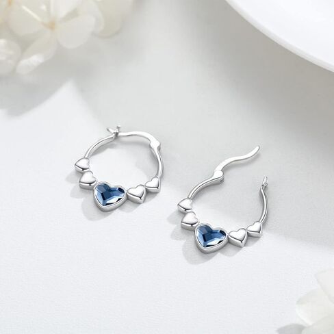 Mermaid Earrings 925 Sterling Silver Hypoallergenic Ocean Hoop Earrings Mermaid Jewelry Gifts for Women in Kuwait