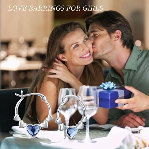 Mermaid Earrings 925 Sterling Silver Hypoallergenic Ocean Hoop Earrings Mermaid Jewelry Gifts for Women in Kuwait