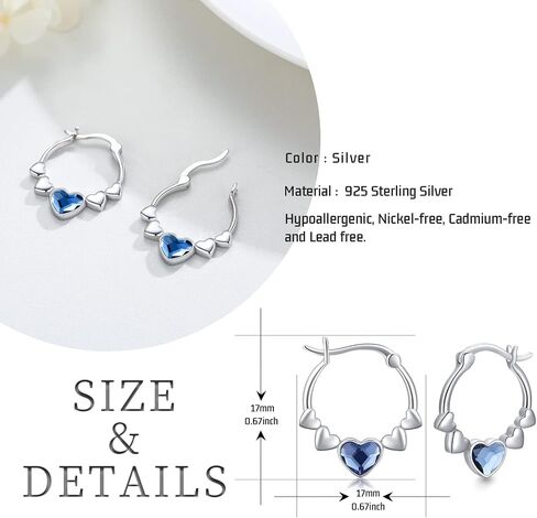Jellyfish Earrings 925 Sterling Silver Hypoallergenic Ocean Hoop Earrings Jellyfish Jewelry Gifts for Women in Kuwait
