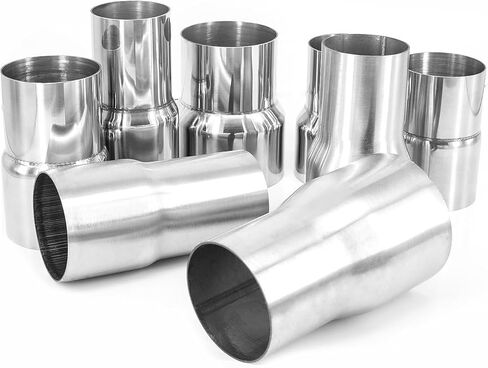 Vechkom 2" ID 3" ID Exhaust Pipe Adapter Connector Reducer 304 Stainless Steel 2 Inch to 3 Inch 2" ID 3" ID kit 2PCS in Kuwait