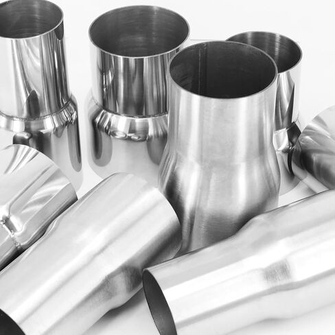 Vechkom 2" ID 3" ID Exhaust Pipe Adapter Connector Reducer 304 Stainless Steel 2 Inch to 3 Inch 2" ID 3" ID kit 2PCS in Kuwait