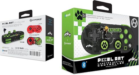 Hyperkin Limited Edition Pixel Art Bluetooth Controller Official Miraculous Edition - Officially Licensed - For Nintendo Switch®, PC, Mac®, Android®, iOS® (LadyBug) in Saudi Arabia