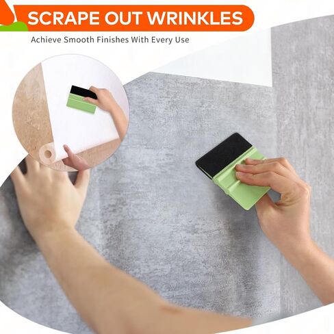 WRAPXPERT Squeegee for Vinyl,2Pack Pink Felt Squeegee,Vinyl Scraper Tool for Crafting Vinyl Application in Saudi Arabia