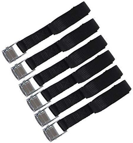 XSTRAP STANDARD Cam Buckle Straps 6PK 8FT Powersports Tie-Downs 1-Inch Green Lashing Straps with Carry Bag, Best for Securing Cargo, Luggage, Kayak in Kuwait