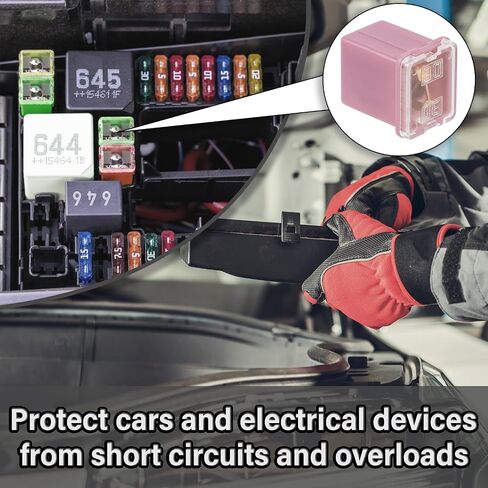 20A Square Auto Fuses 20 AMP Low Profile Box Shaped Automotive Fuse for SUVs Cars Trucks Boats (Pack of 6 Pcs) in Kuwait