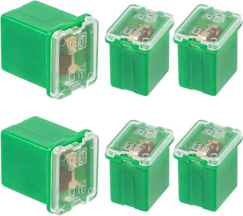 20A Square Auto Fuses 20 AMP Low Profile Box Shaped Automotive Fuse for SUVs Cars Trucks Boats (Pack of 6 Pcs) in Kuwait