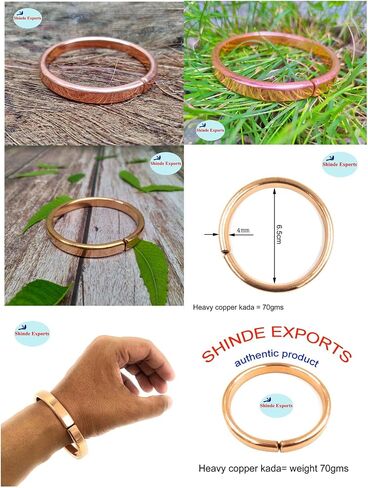 pure copper bracelet cuff for men and women in Kuwait