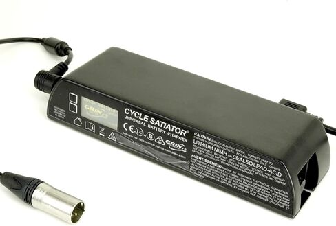 Cycle Satiator - شاحن بطارية دراجة كهربائية قابل للبرمجة (24 فولت، 36 فولت، 48 فولت، 52 فولت) - شحن مخصص لأداء مثالي للدراجة الإلكترونية in Kuwait