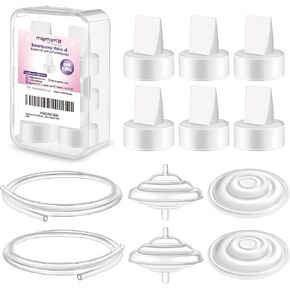 أجزاء مضخة Maymom متوافقة مع Spectra S1 S2 9 Plus مضخة الثدي استبدال حامي التدفق الخلفي غشاء صمام منقار البط ليس أجزاء مضخة استبدال Spectra الأصلية