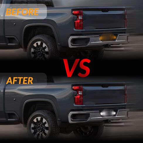 LED Side Marker Lights for GMC Sierra 2500HD 3500HD 2020-2024 Pickup Truck White Front Rear Fender Marker Lamps Smoked Len in Kuwait