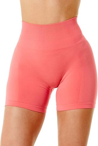 Unthewe 3 قطع شورت للتمرين ورفع المؤخرة للنساء شورت عالي الخصر بدون خياطة لصالة الألعاب الرياضية واليوجا in Kuwait