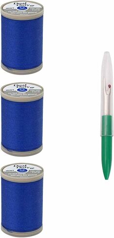 Coats & Clark Sewing Thread Dual Duty XP Heavy Polyester Thread 125 Yards (3-Pack) Barberry Red Bundle with 1 Artsiga Crafts Seam Ripper S950-2820-3P in Kuwait