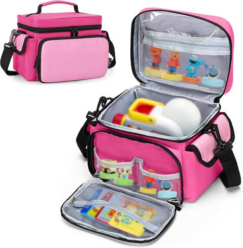 LoDrid Carrying Bag Compatible with Little Tikes Story Dream Machine Starter Set, Portable Storage Case for Books and Accessories with Handle and Shoulder Strap, Navy Blue, Bag Only (Patent Design) in Kuwait