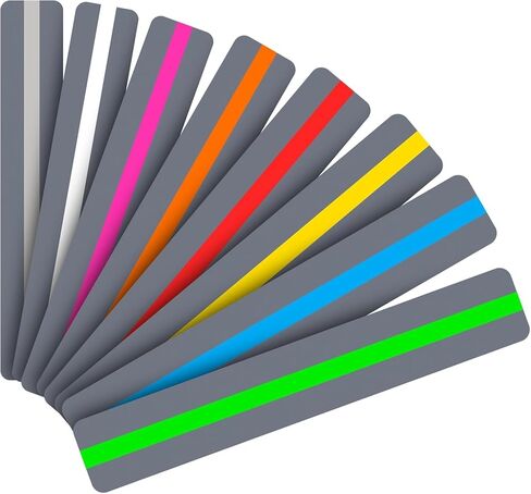 Guided Reading Strips/Colored Overlay/ Highlight Strips/Highlighter/Bookmark/ Assorted Colors Help with Dyslexia for Children and Teacher Supply Assistant (8 Pack) in Kuwait