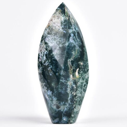 JIC Gem Large Blue Calcite Celestite Healing Crystal Obelisk Tower Spiral 4 Sides Point Energy Gemstone Home Decor 1.1-1.7 Lbs in Kuwait