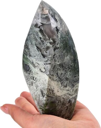 JIC Gem Large Blue Calcite Celestite Healing Crystal Obelisk Tower Spiral 4 Sides Point Energy Gemstone Home Decor 1.1-1.7 Lbs in Kuwait