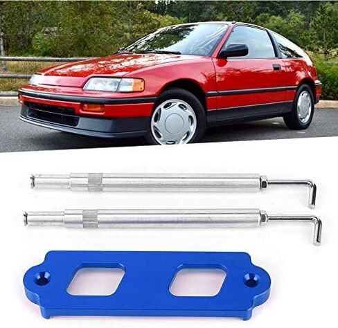 دعامة تثبيت لبطارية السيارة من الألومنيوم 161 مم/6.3 بوصة مناسبة لسيارة Honda Civic/CRX 1988-2000، إلخ (أسود) in Kuwait