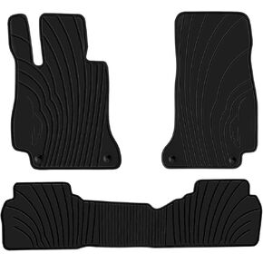 HD-Mart Auto Floor Mats Custom Fit for Mercedes-Benz C Class Sedan 2015-2021 C180 C200 C250 C300 C350(e) C400 C43 AMG C450 C63 W205 W206 S206 Rubber Full Black Auto Floor Mats All Weather Heavy Duty in Kuwait