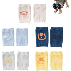 Hidetex Baby Leg Sleeve for Crawling – Infant Kneepads, Adjustable Elastic Leg Warmers, Anti-Slip Leg Protector for Unisex Toddlers(6 Pairs)