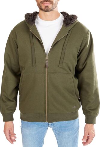 سترة صوفية مبطنة للرجال من Smith's Workwear مع خياطة زخرفية متباينة، كحلي، متوسط in Kuwait