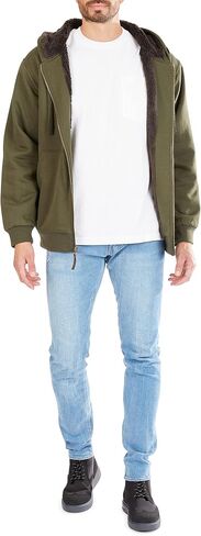 سترة صوفية مبطنة للرجال من Smith's Workwear مع خياطة زخرفية متباينة، كحلي، متوسط in Kuwait