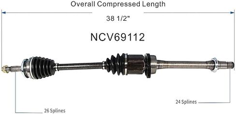 GSP NCV69113 CV Axle Shaft Assembly - Left Front (Driver Side) in Saudi Arabia