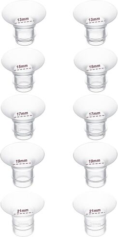 8 قطع حشوات شفة 19 مم/21 مم، متوافقة مع مضخة الثدي بدون استخدام اليدين Momcozy S12 Pro/M5/S9 Pro، تستخدم لـ Medela/Spectra/Elvie/Willow/TSRETE/kmaier 24 مم دروع/فلنجات، تقلل 24 مم إلى مقاس آخر، 4 قطع/حجم in Kuwait