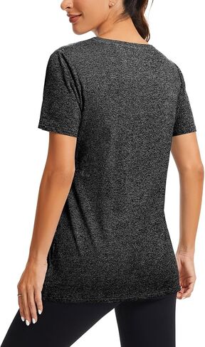 قمصان اليوغا النسائية من Cucuchy، قمصان تمارين اللياقة البدنية بأكمام قصيرة in Kuwait